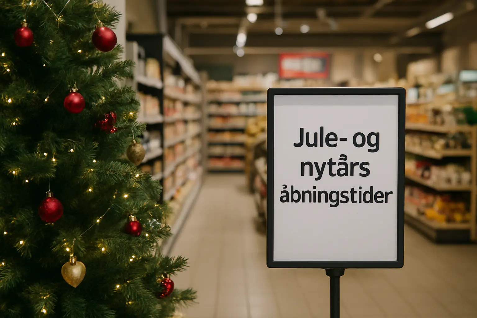 Danish grocery store opening hours at Christmas and New Year [year]